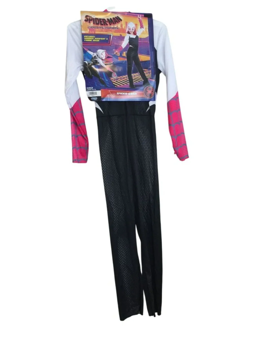 Spider-Man Spider-Gwen Child Large 10-12 Across the Spider Verse Costume
